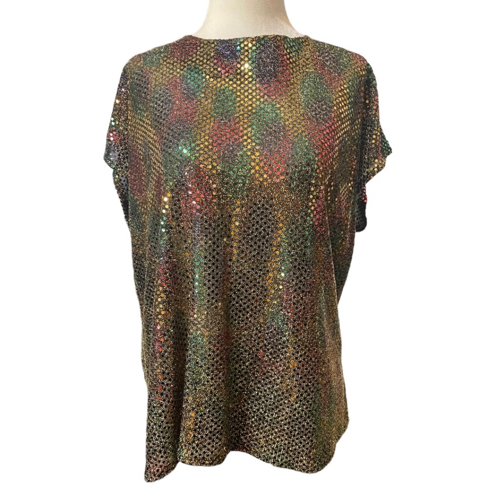 Vintage disco sparkly top. Fits like a M/L
